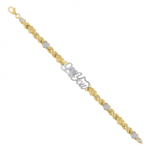 10k Gold Turkish I Love You bracelet