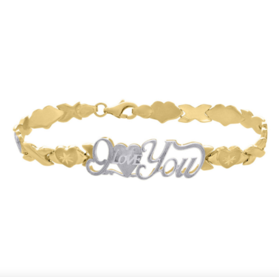 10k Gold Turkish I Love You bracelet