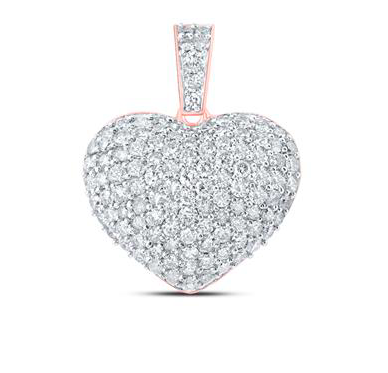 10K Heart Diamond Pendant