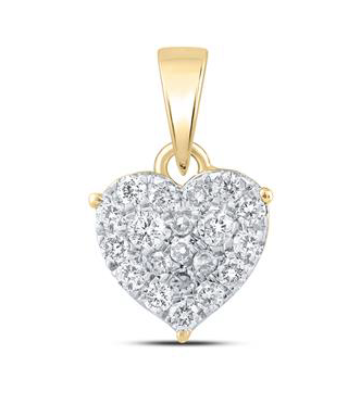 10K Heart Pendant