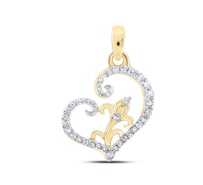 10K Heart Pendant