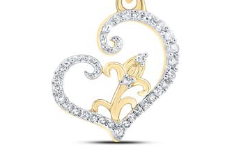 10K Heart Pendant