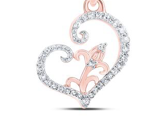 10K Heart Pendant
