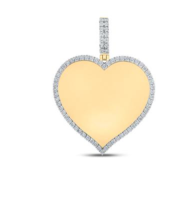 10K Memory Heart Pendant