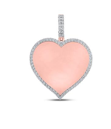 10K Memory Heart Pendant