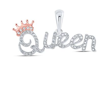 10K Queen Crown Pendant