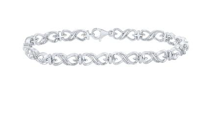 925 Infinity Diamond Bracelet
