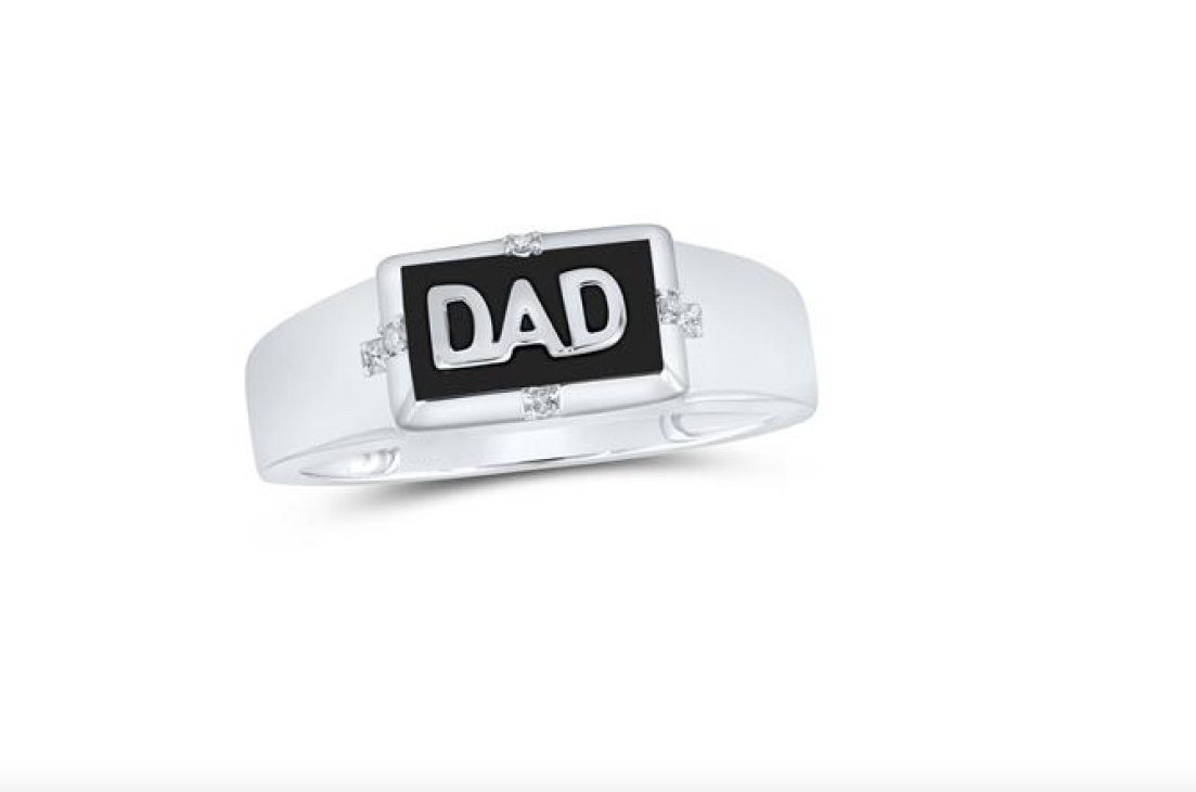 10K Dad Diamond Ring