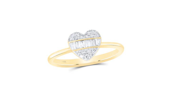 10K Fashion Baguette Diamond Ring