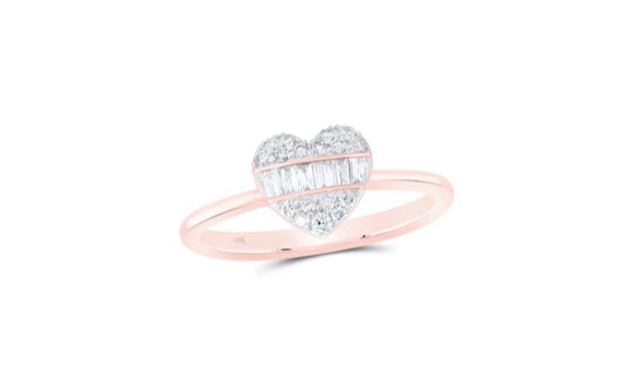 10K Fashion Baguette Diamond Ring