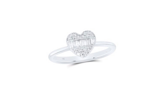 10K Fashion Baguette Diamond Ring