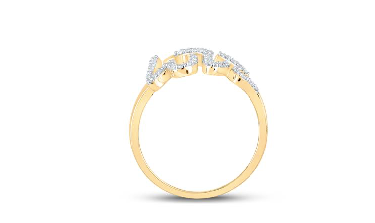 10K LOVE Diamond Ring