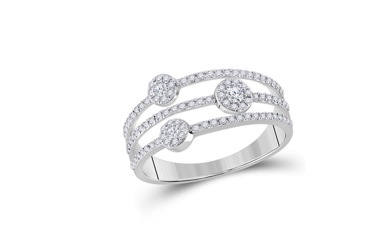 10K Diamond Band Ring