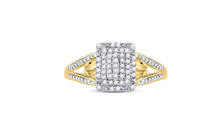 10K Diamond Fashion Ring