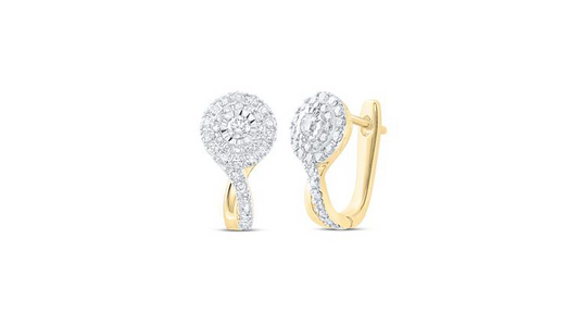 10K Diamond Fashion Earrings