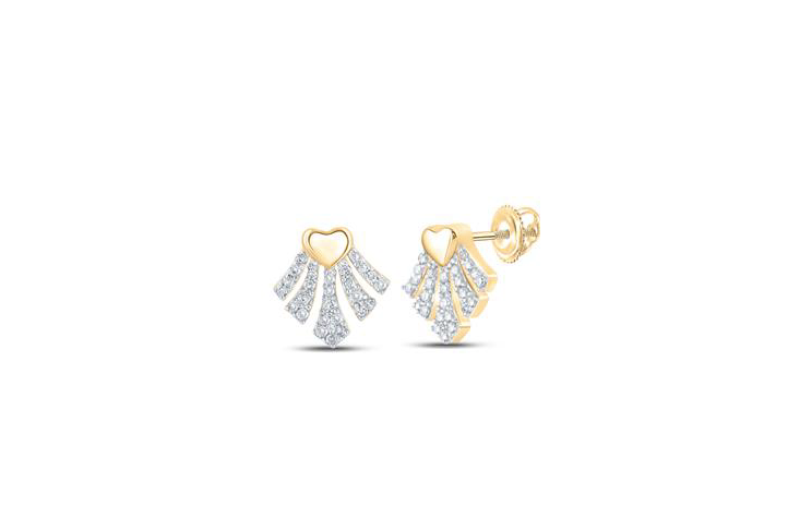 10K Fashion Diamond Earrings