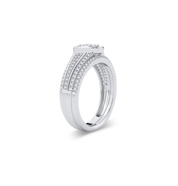 10K Diamond Bridal Engagement Ring