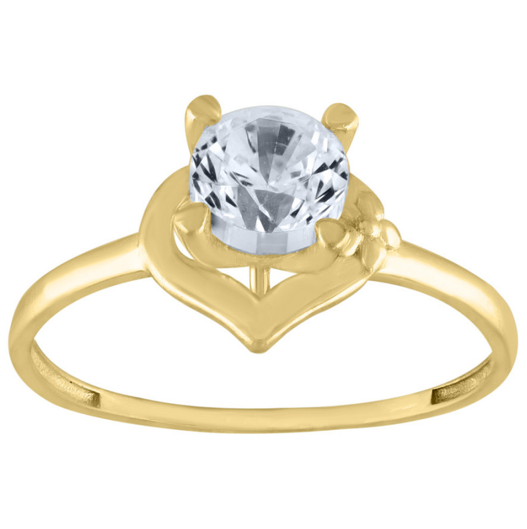 14K Yellow Gold Promise Ring