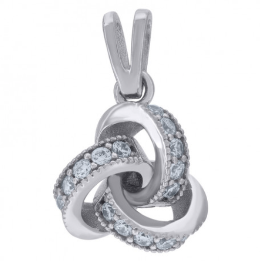 Sterling Silver Love Knot Charm