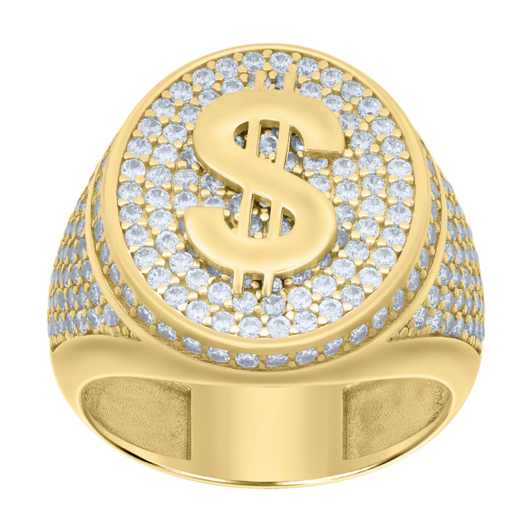 10K Dollar Sign Ring