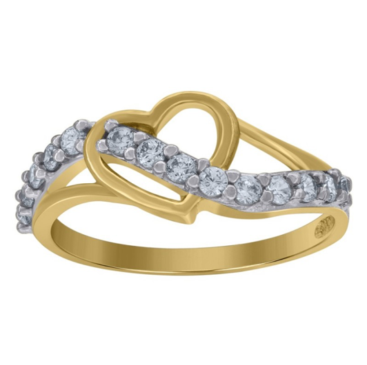 10K Heart Engagement Promise Ring